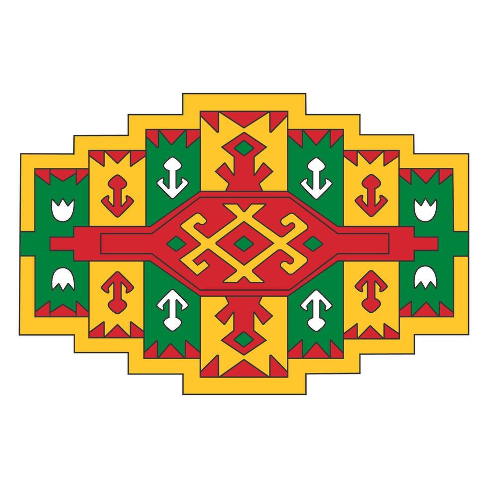 Turkmenistan element flag national material design vector