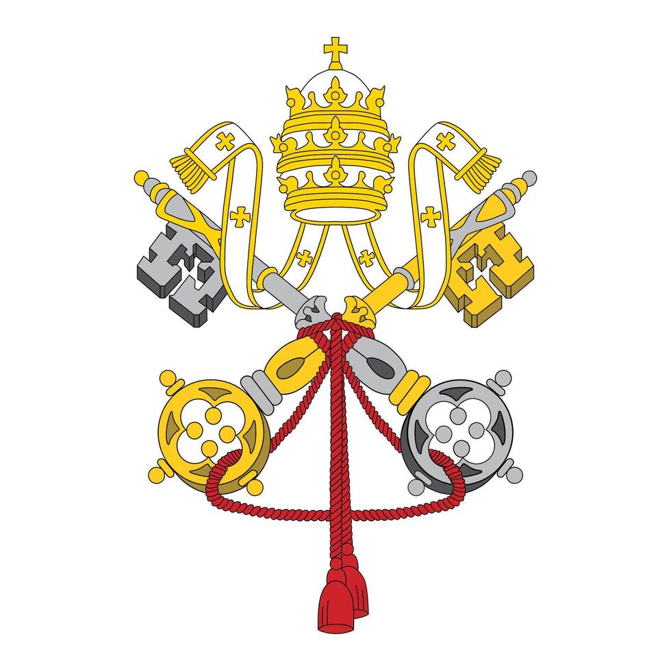 Vatican city element flag national material design vector