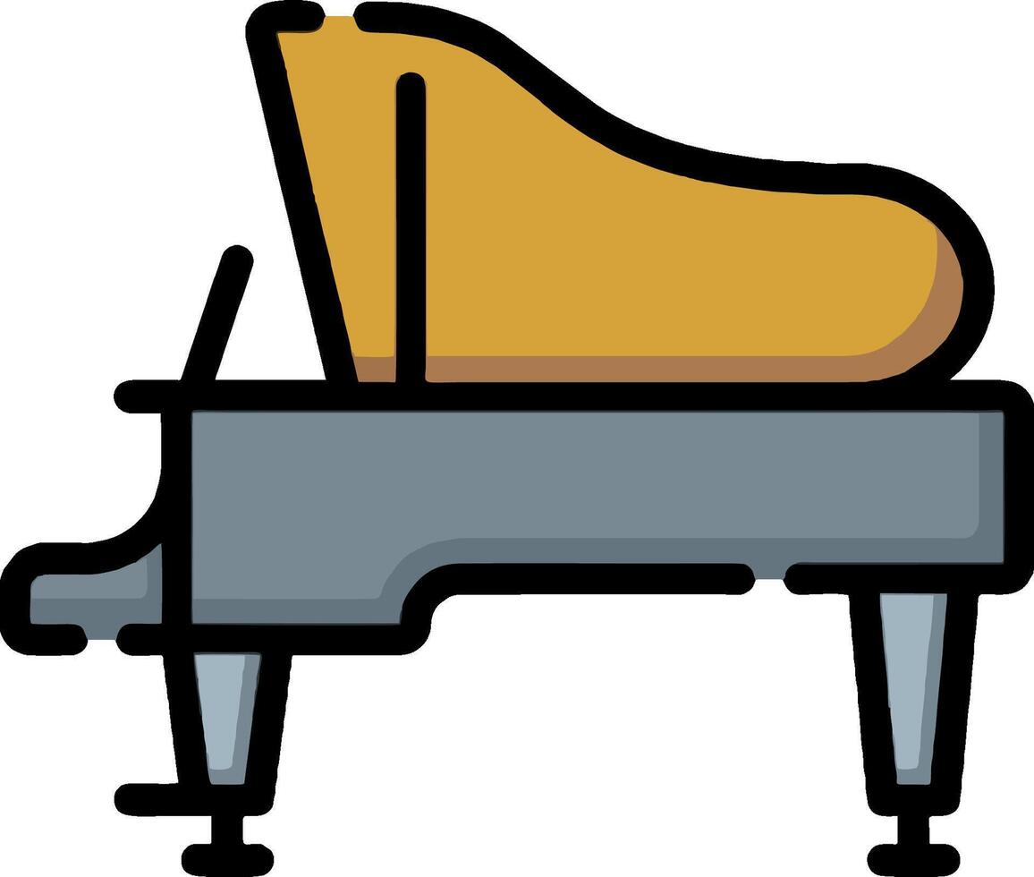 A piano icon on a white background vector