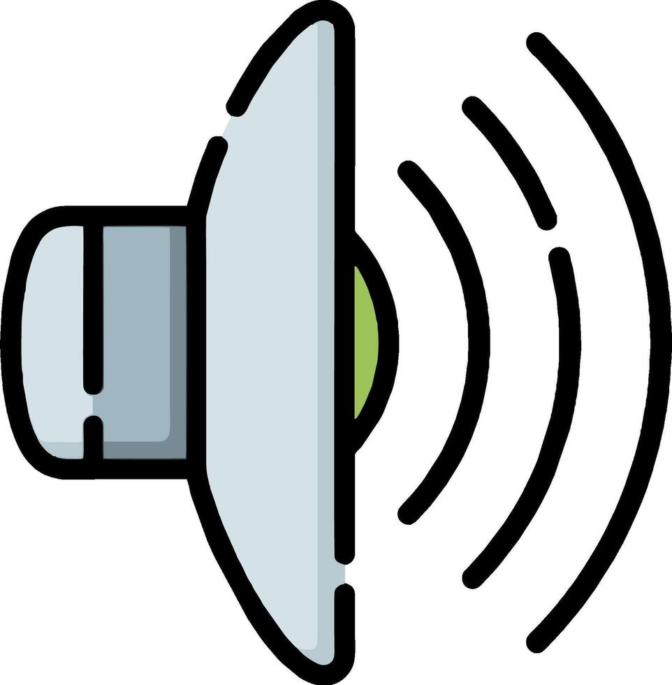 An icon of a speaker with sound waves vector