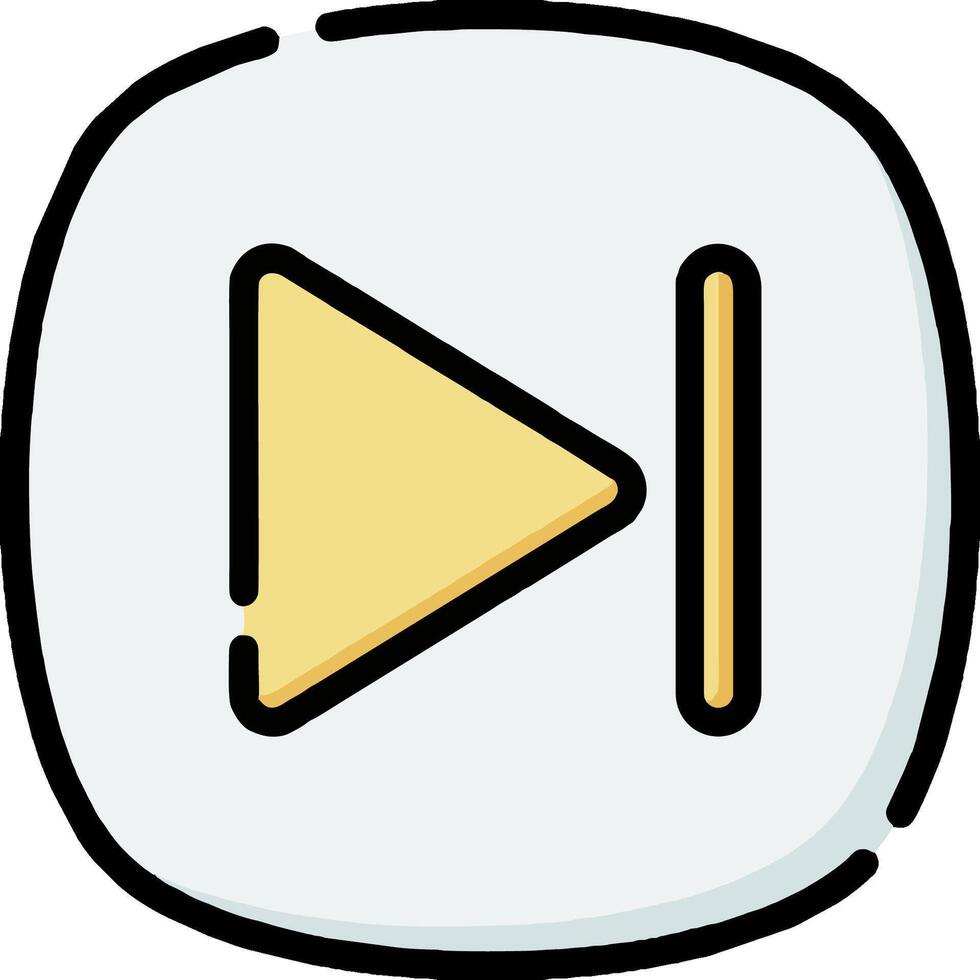 Play button icon illustration vector