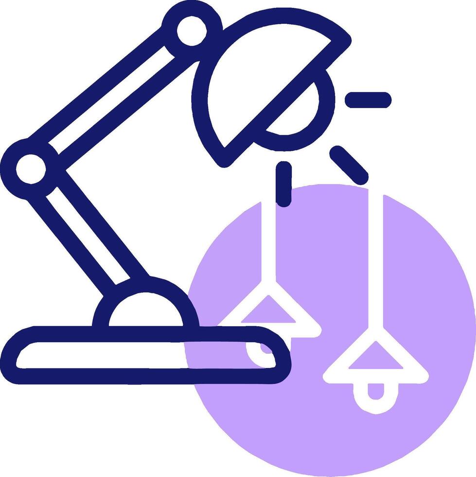 A lamp with a light bulb and a light bulb vector