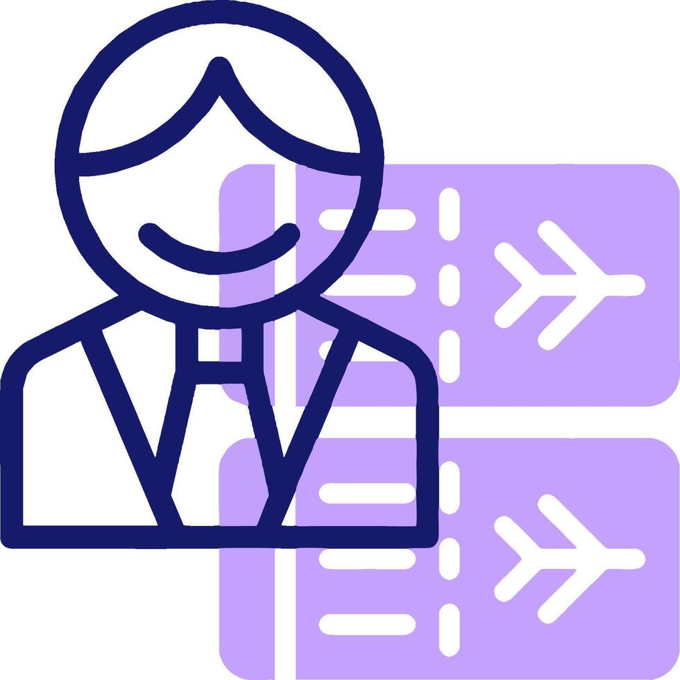A man with a tie and a business card icon vector
