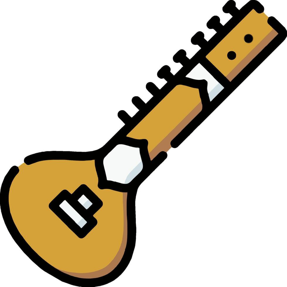 A guitar icon on a white background vector