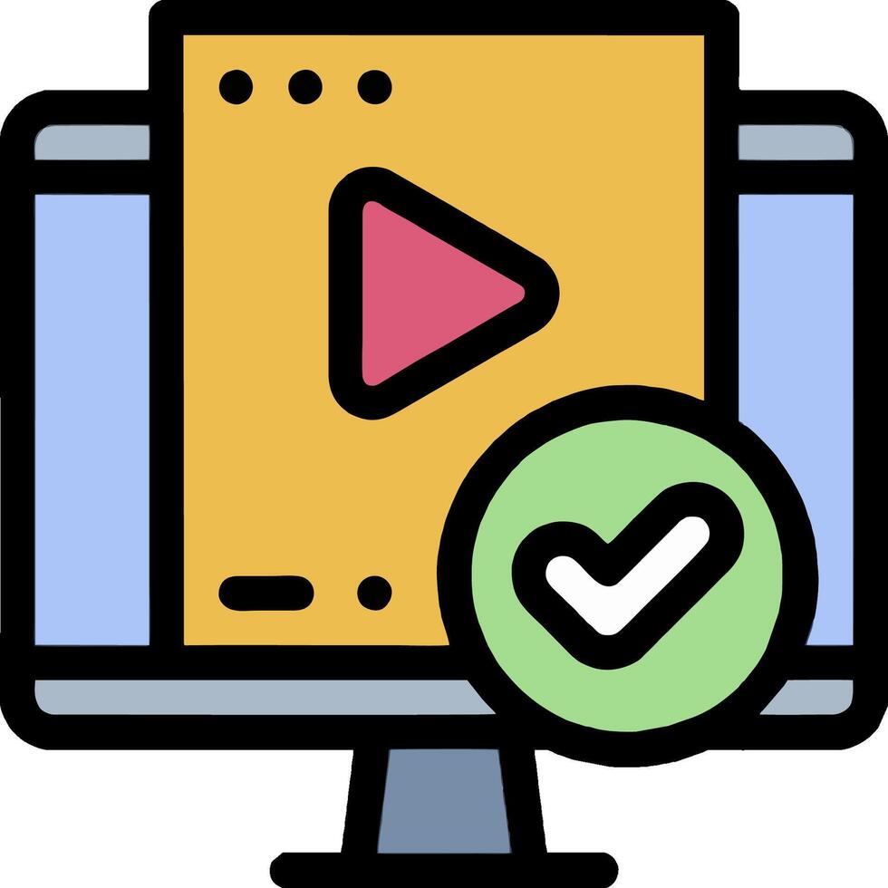 player icon with a check mark vector