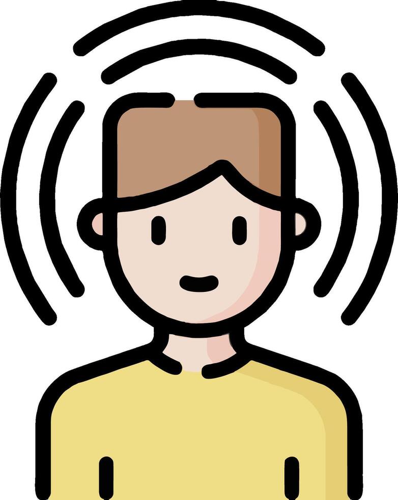 A man with a microphone icon vector