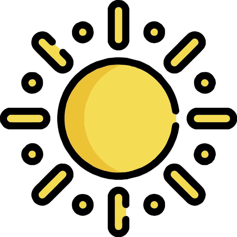 Sun icon illustration vector
