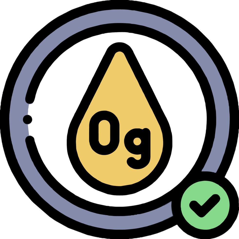 A green drop with an og logo vector
