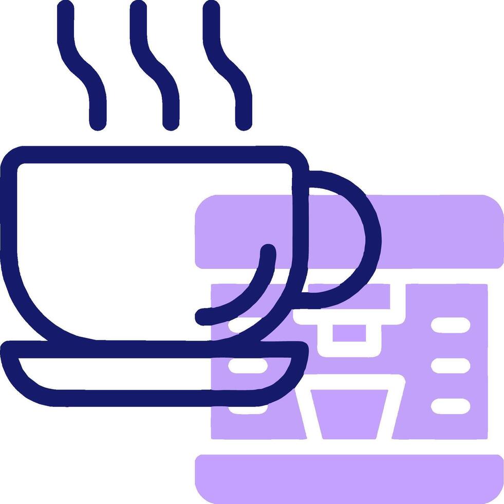 Coffee maker icon vector