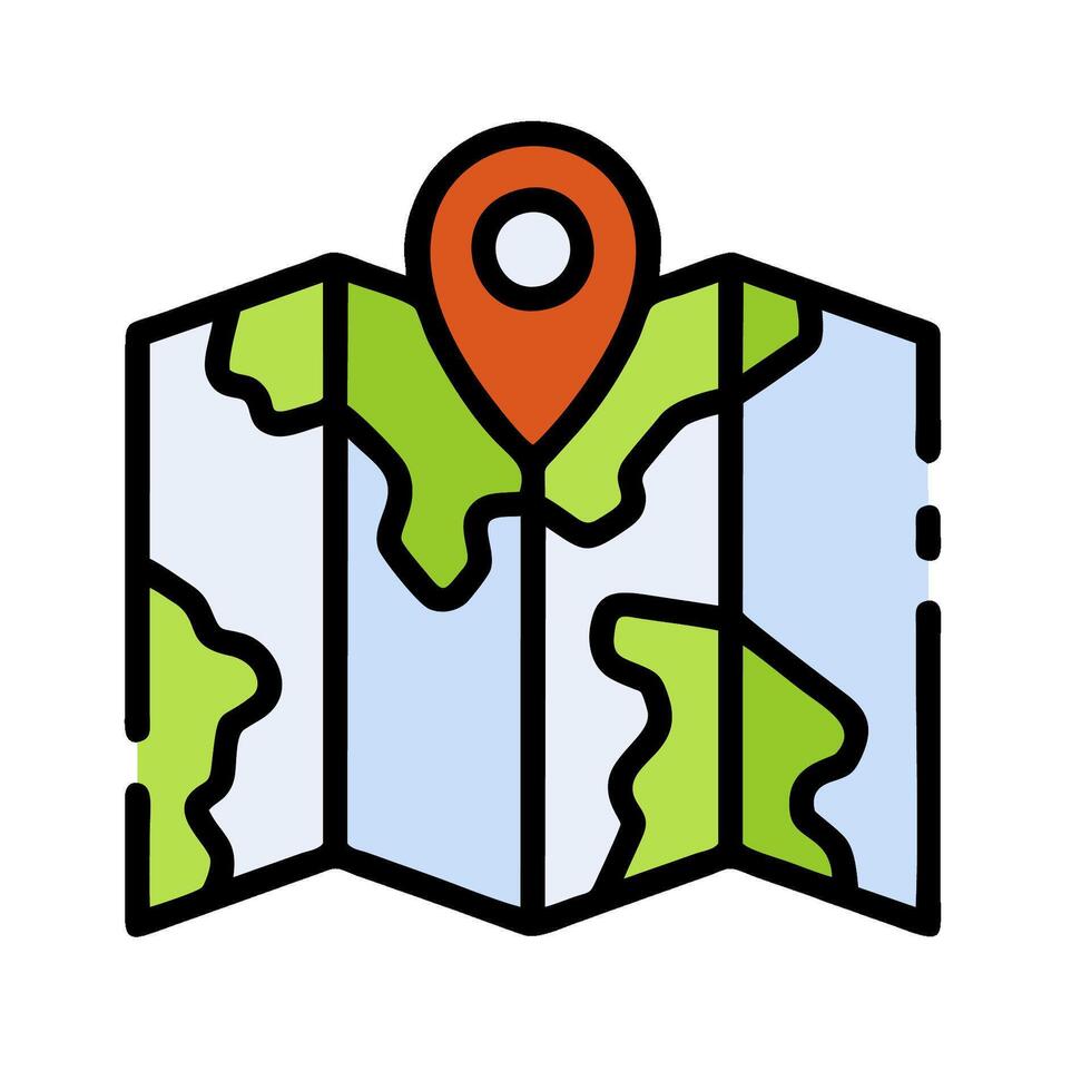 Map pin icon illustration vector