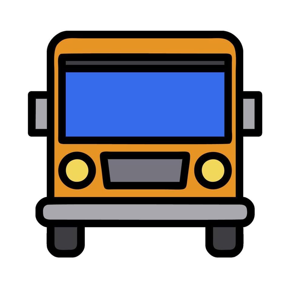 A bus icon on a white background vector