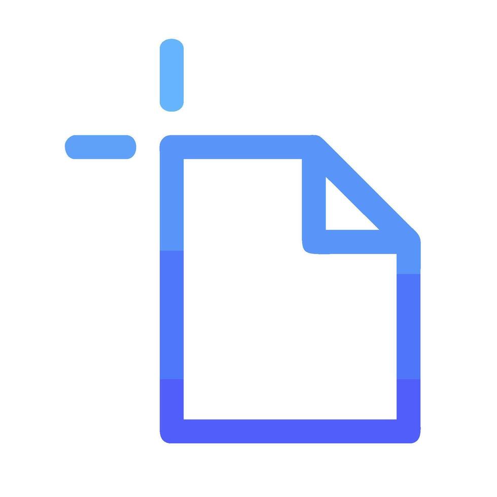 A blue file icon on a white background vector