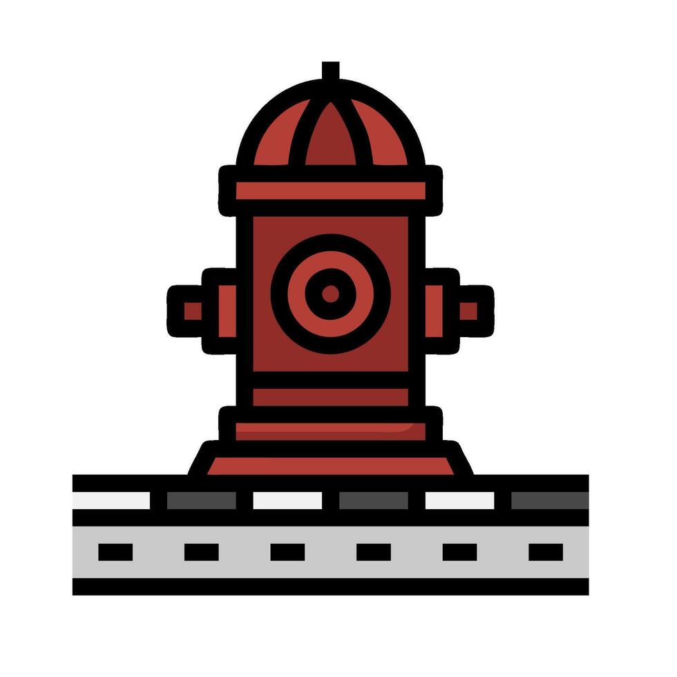 Fire hydrant icon illustration vector