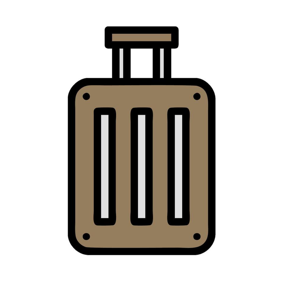 A suitcase icon on a white background vector