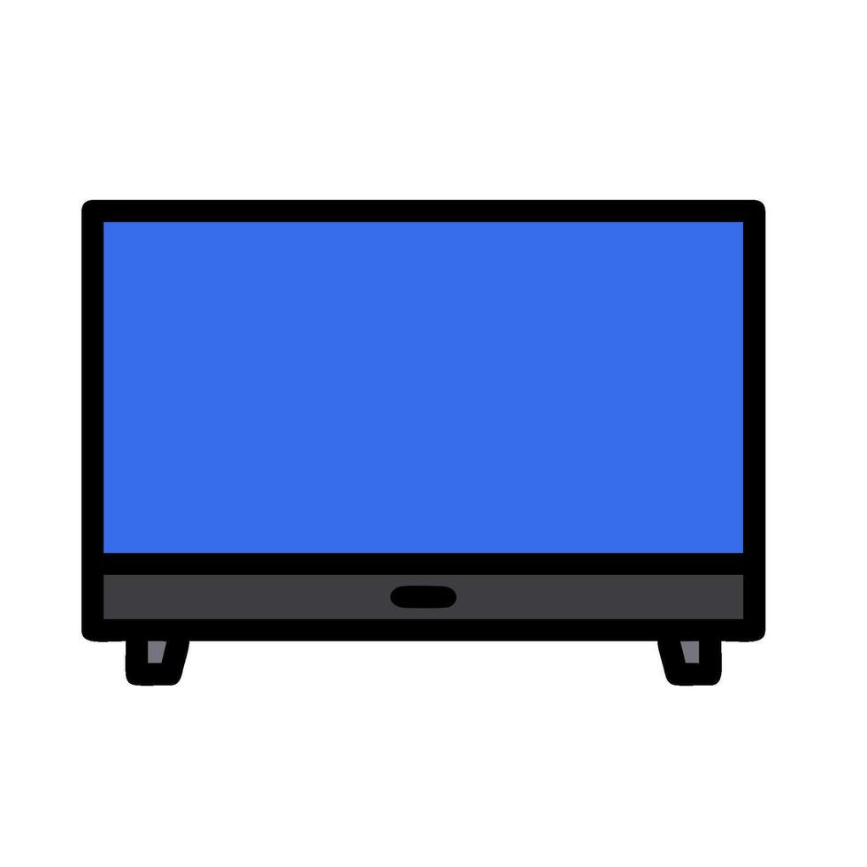 Tv flat screen icon illustration vector