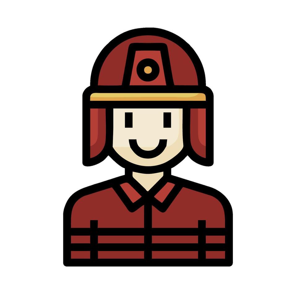 Fireman icon illustration vector