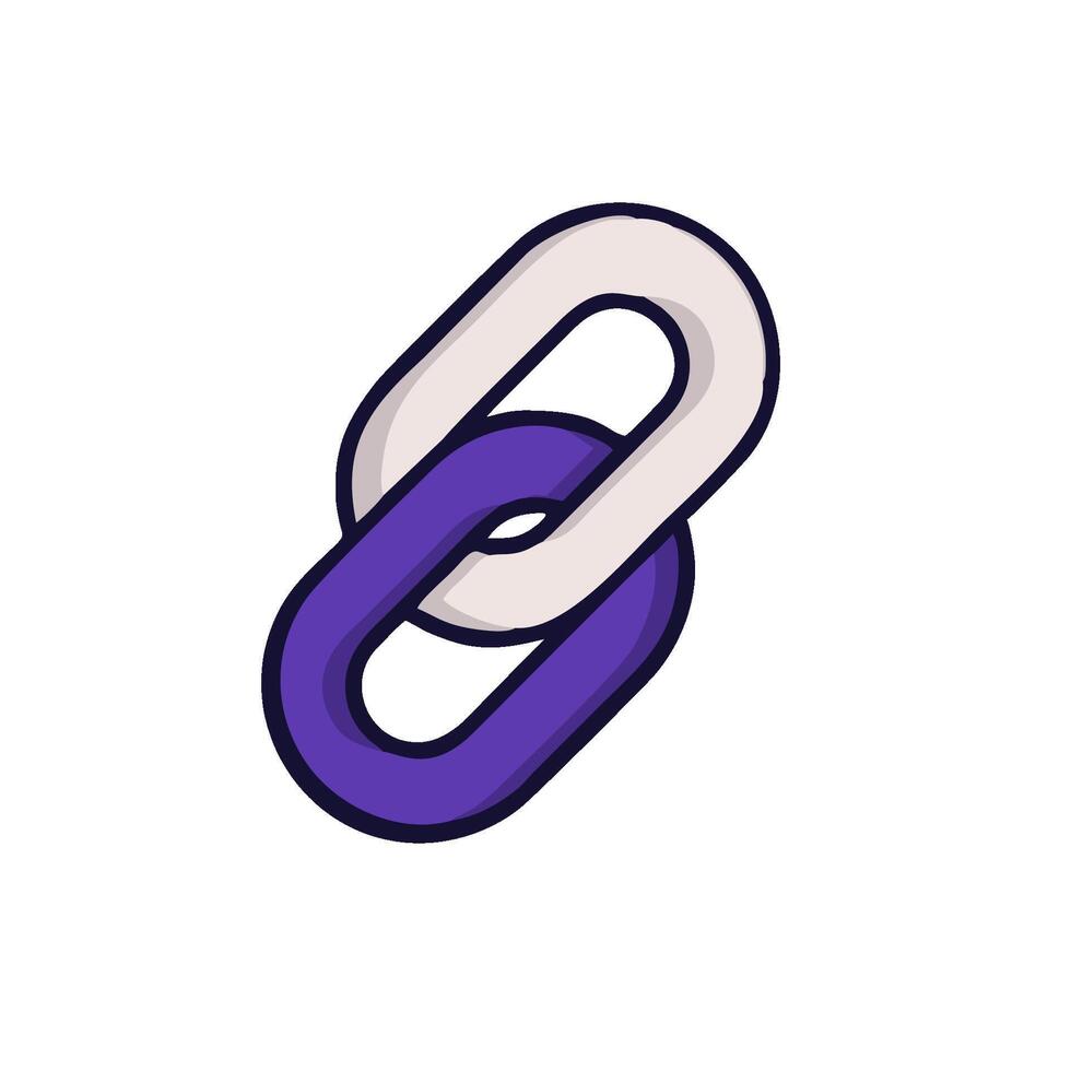 Link icon illustration isolated on white background vector