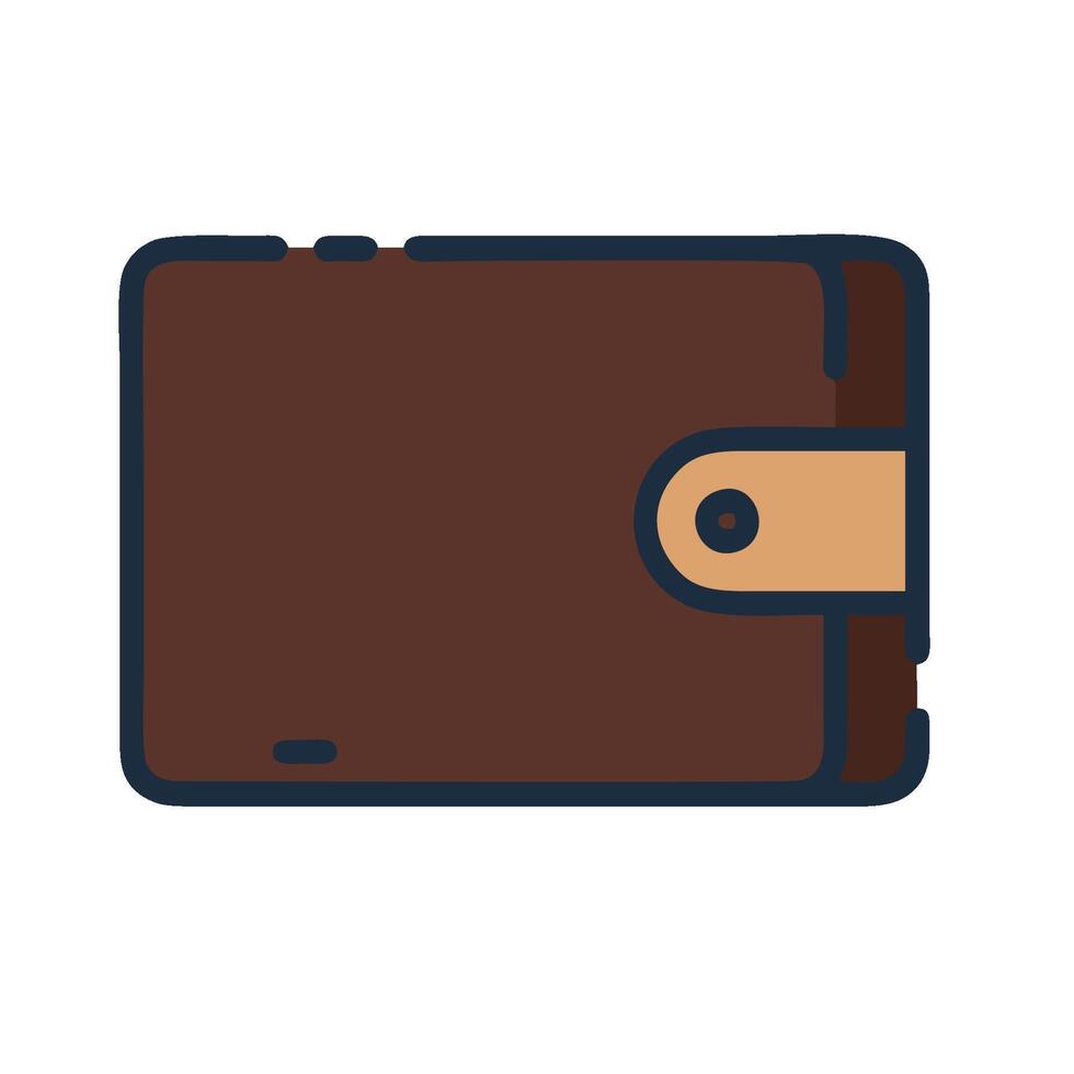 Wallet icon isolated on white background vector