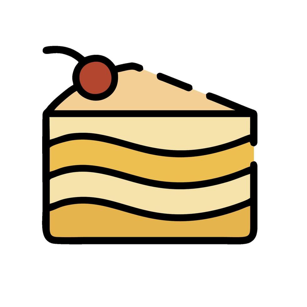 Cake icon illustration vector