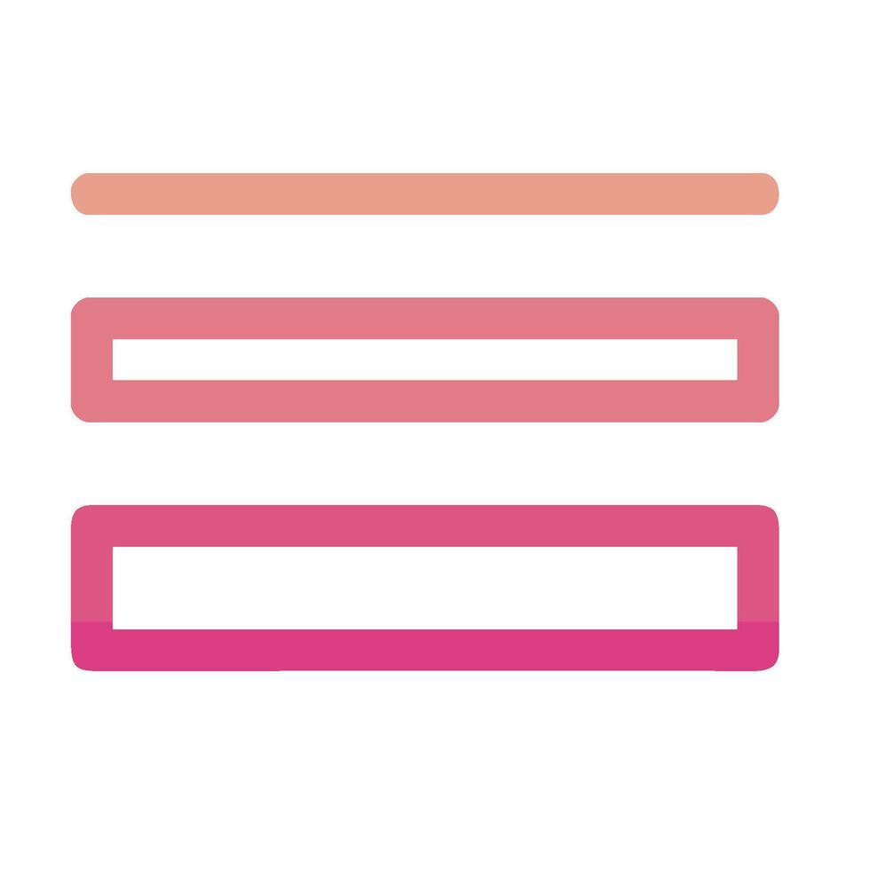 A pink and orange bar with a white background vector
