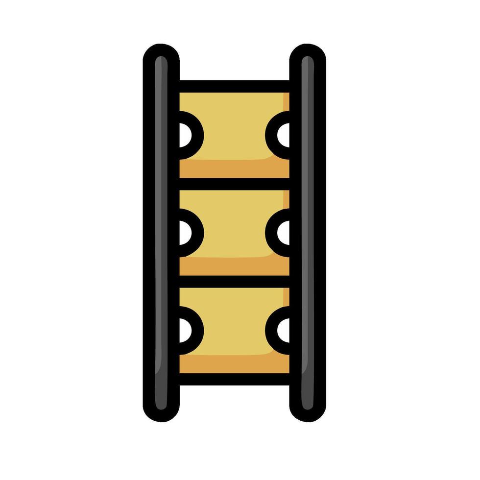 A movie reel icon on a white background vector