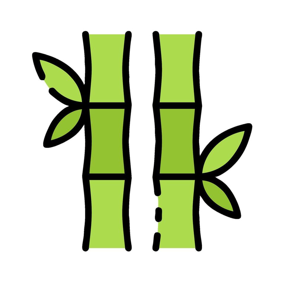 Bamboo tree icon illustration design vector