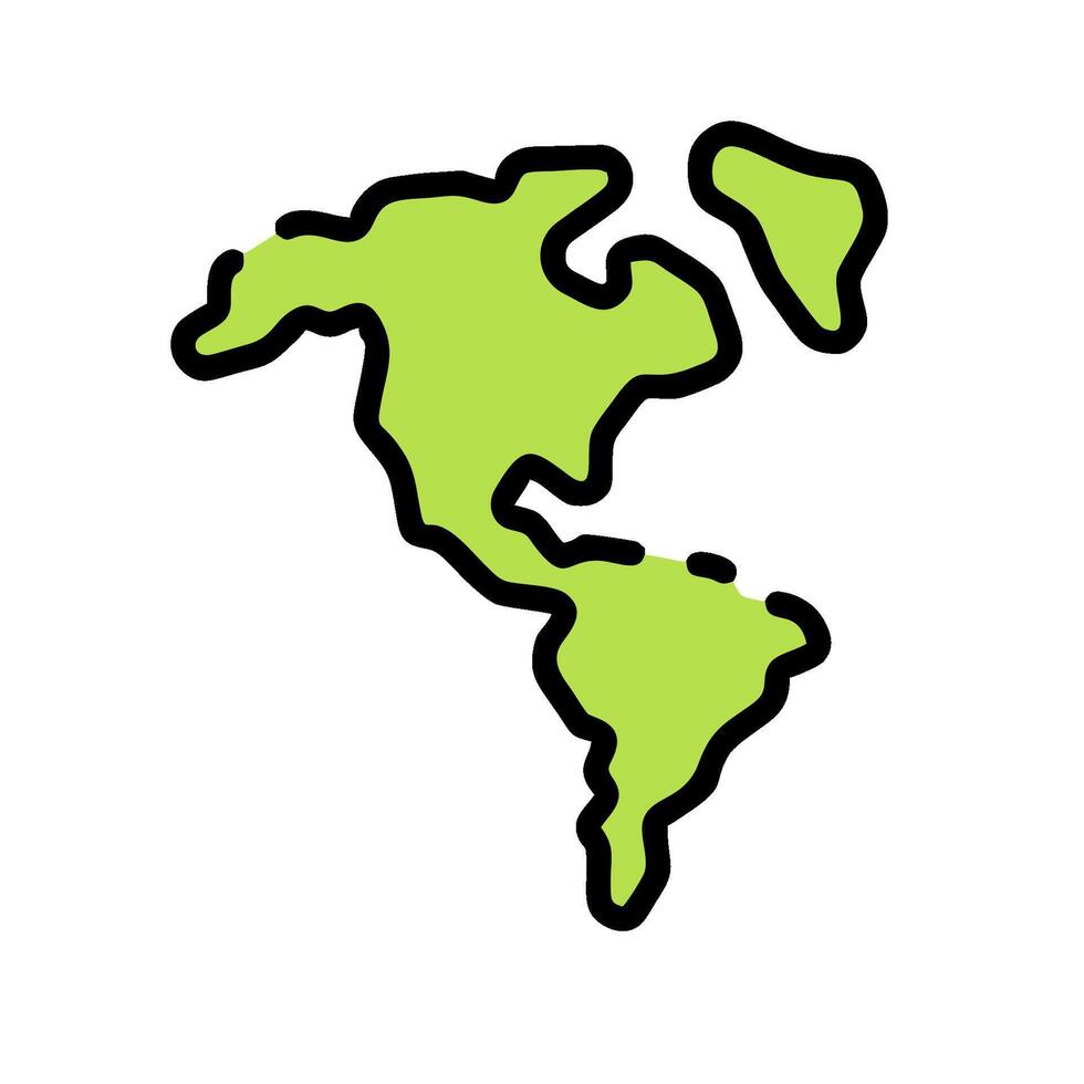 A green world map with a white background vector