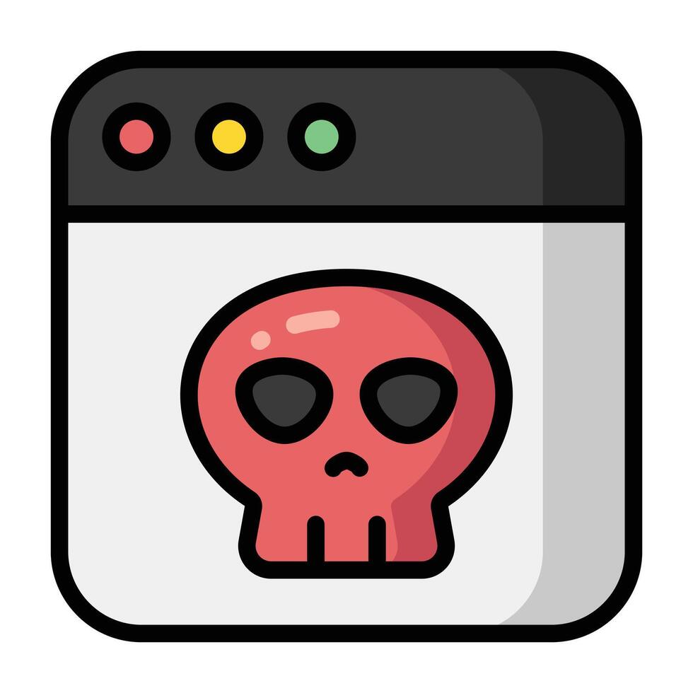 Simple Scam colorful icon. The icon can be used for websites, print templates, presentation templates, illustrations, etc vector