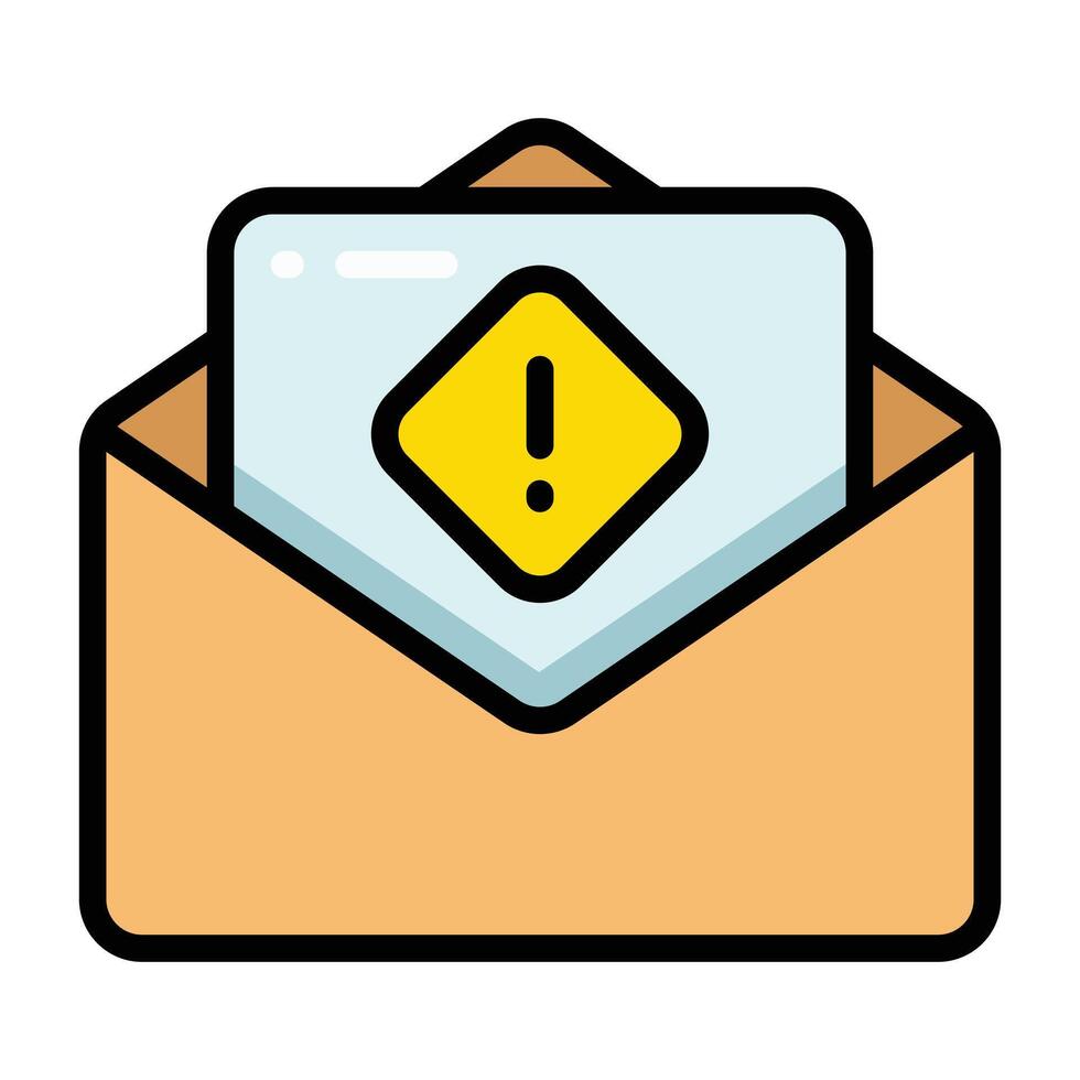 Simple Spam colorful icon. The icon can be used for websites, print templates, presentation templates, illustrations, etc vector