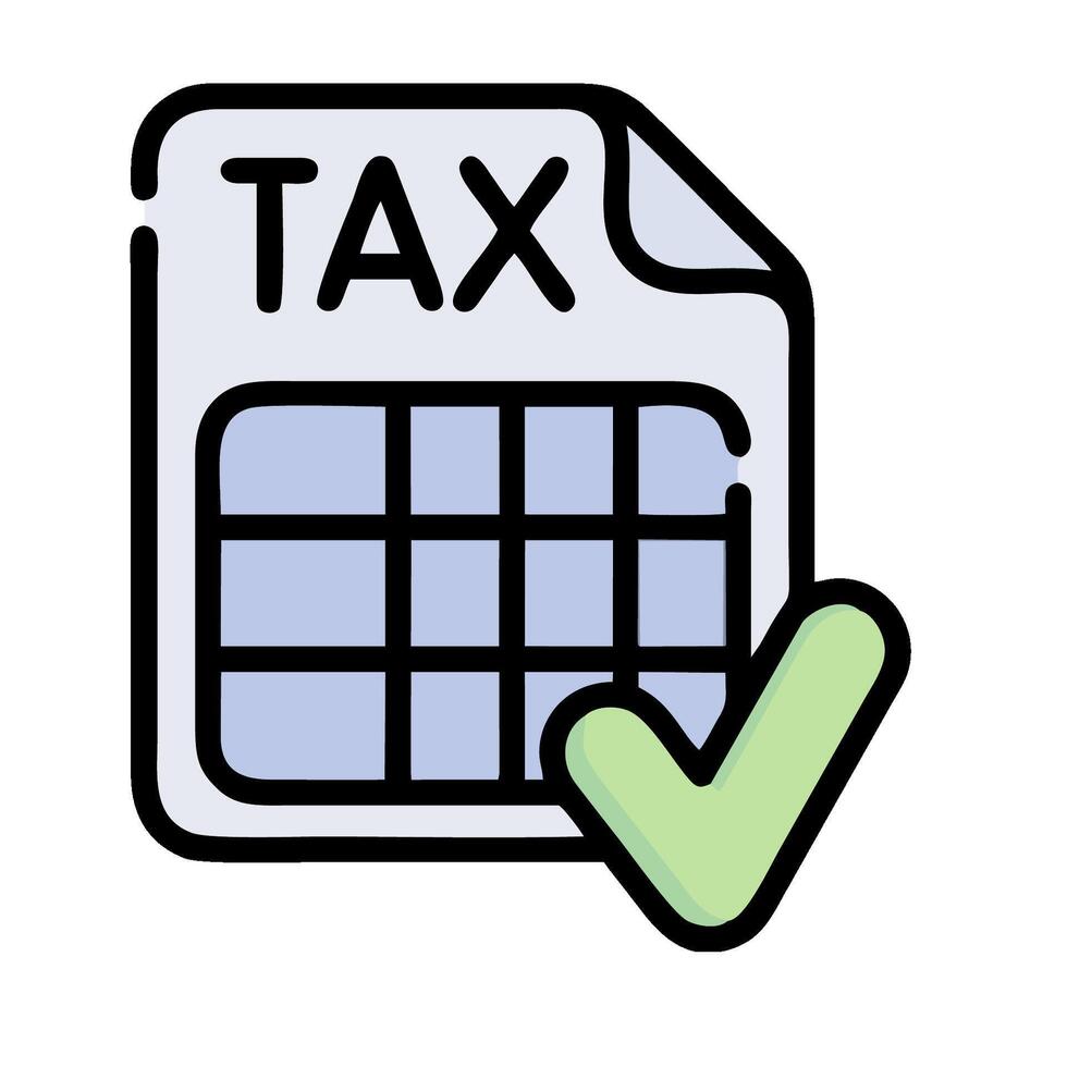 Tax calculator icon vector