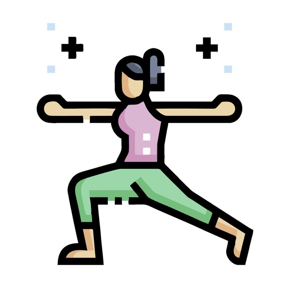 Yoga icon illustration vector
