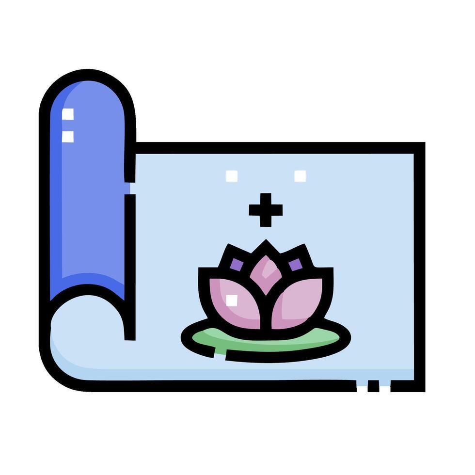 A blue and pink lotus flower is sitting on a white background vector