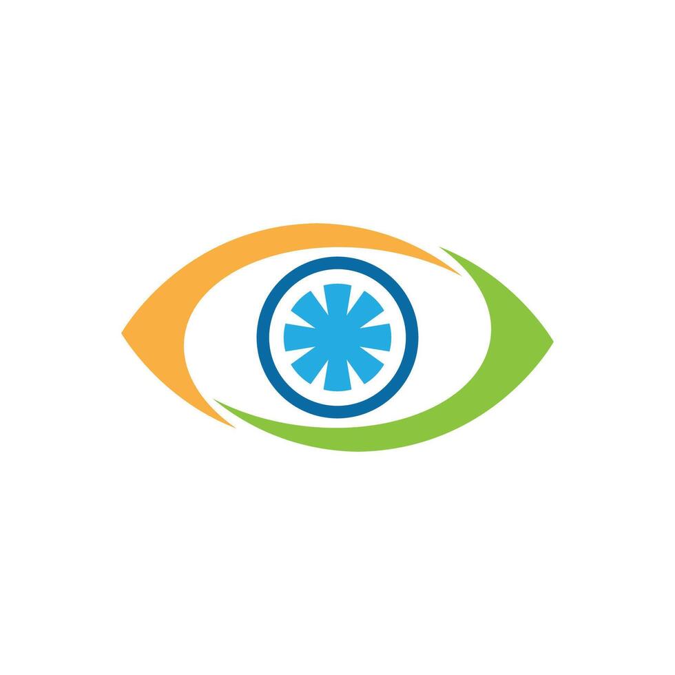 Eye Care logo design vector