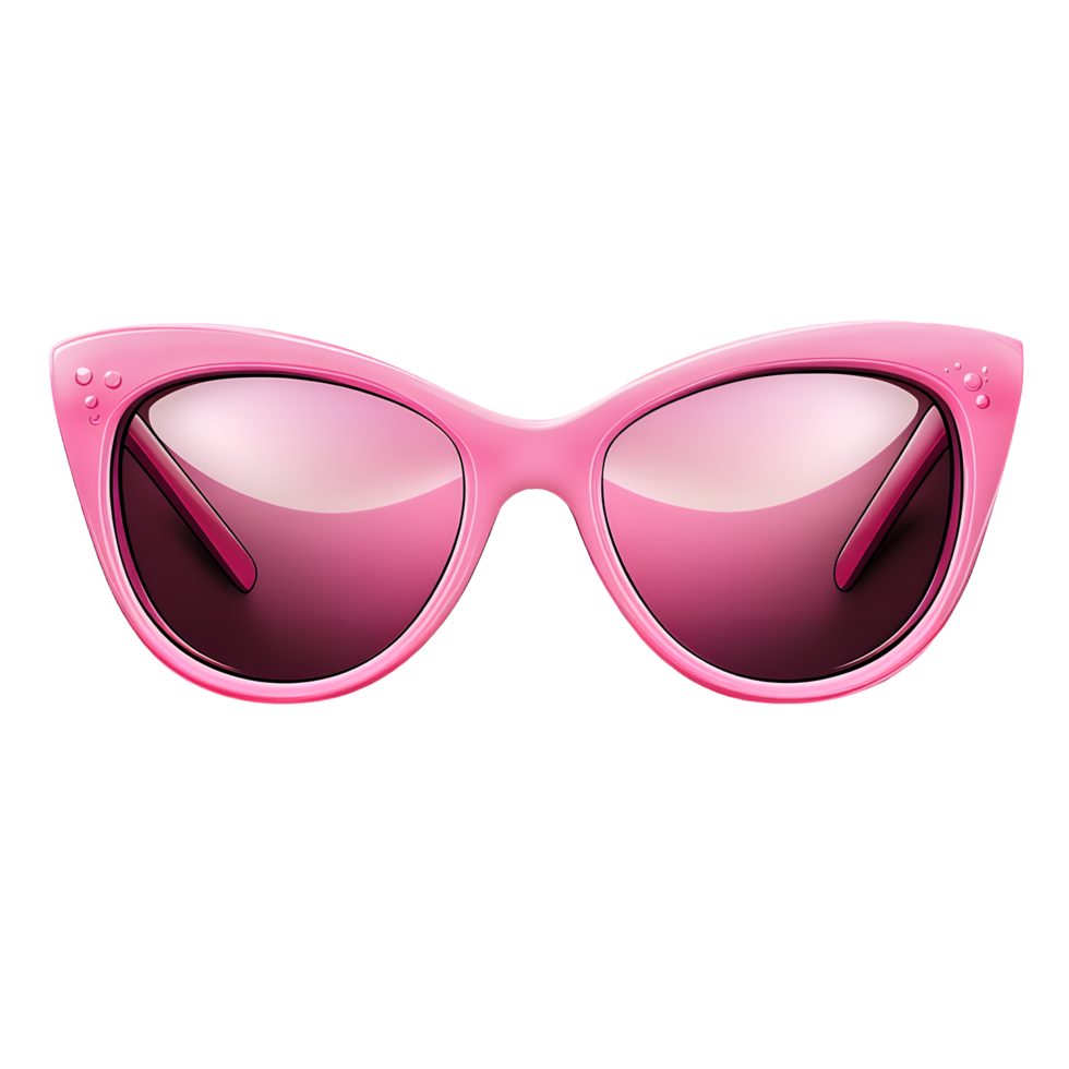 Stylish Pink Sunglasses Icon Isolated on Transparent Background png