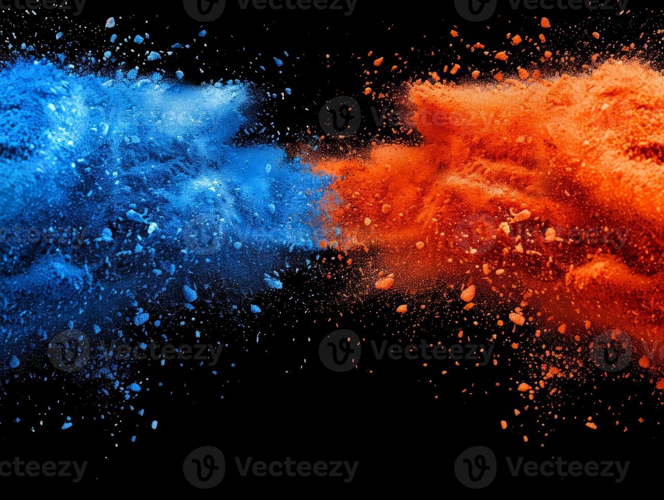 HOli Decorative Dye Splash, color powder explosion. Abstract colorful rainbow background with color splashes. photo