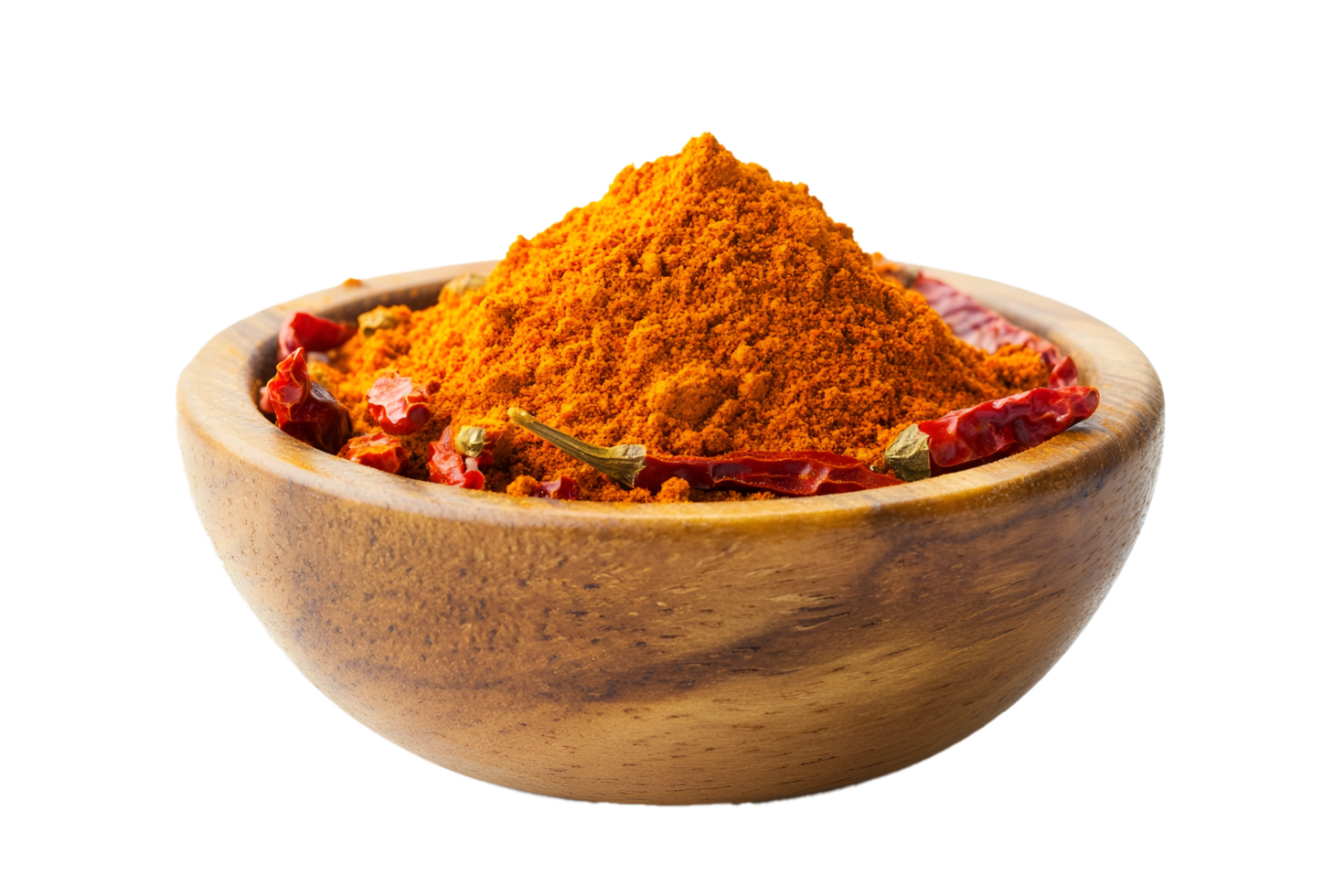 Spicy Red Chili Powder Authentic Spice Hot Isolated on transparent background png