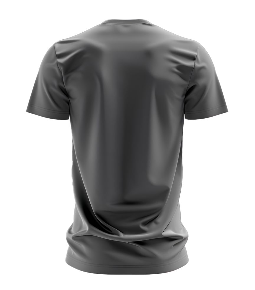 Gray T-shirt on Transparent Background Casual Gray Tee Isolated png