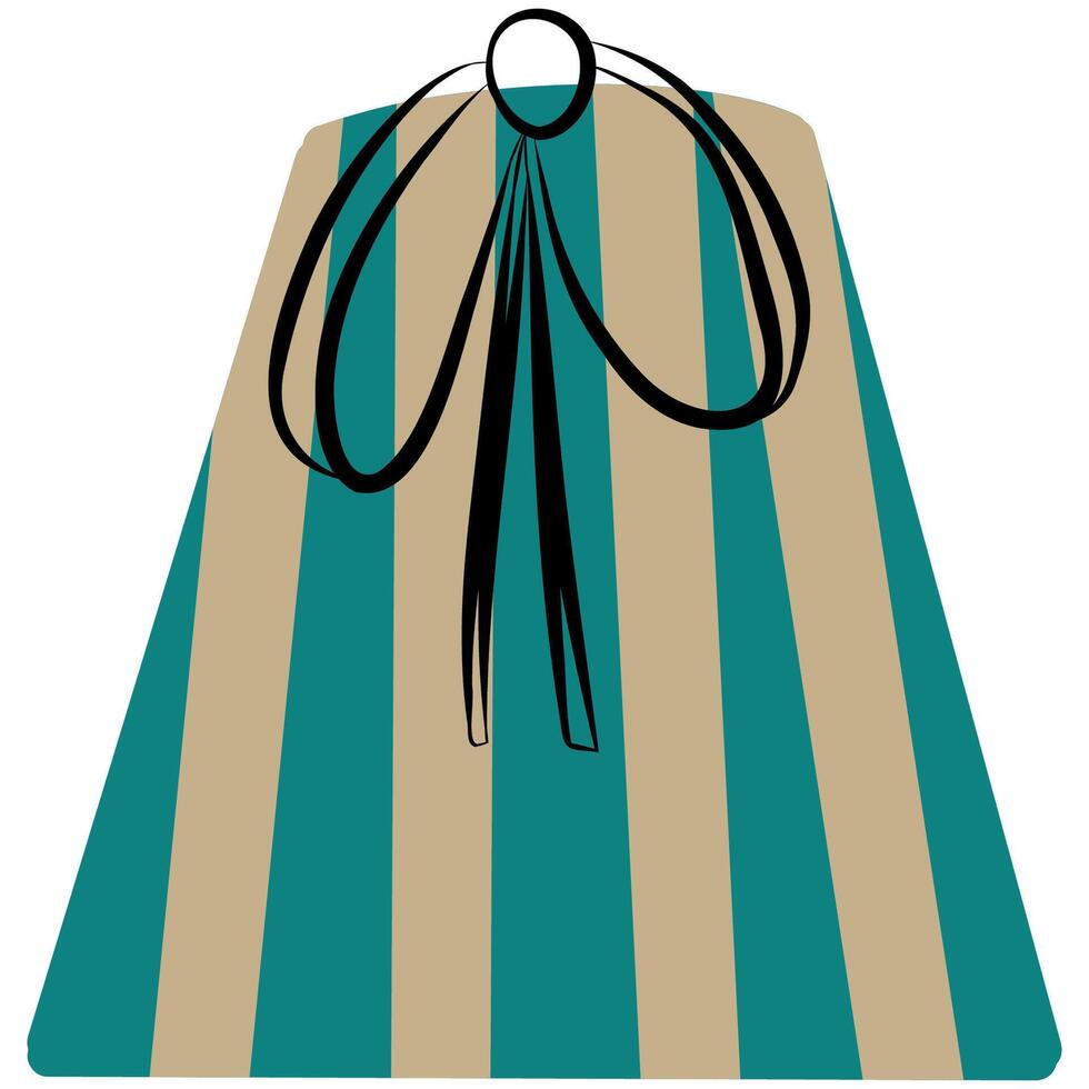 Stylized Illustration of a Striped gift box vector