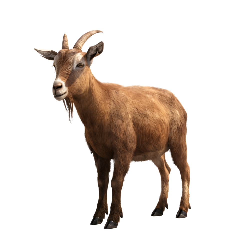 Brown goat Isolated on transparent background png