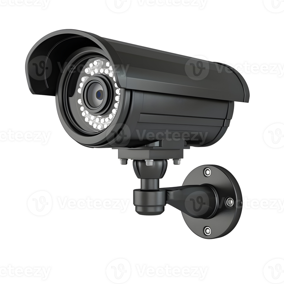 Security Camera with Wall Mount Isolated on Transparent Background png