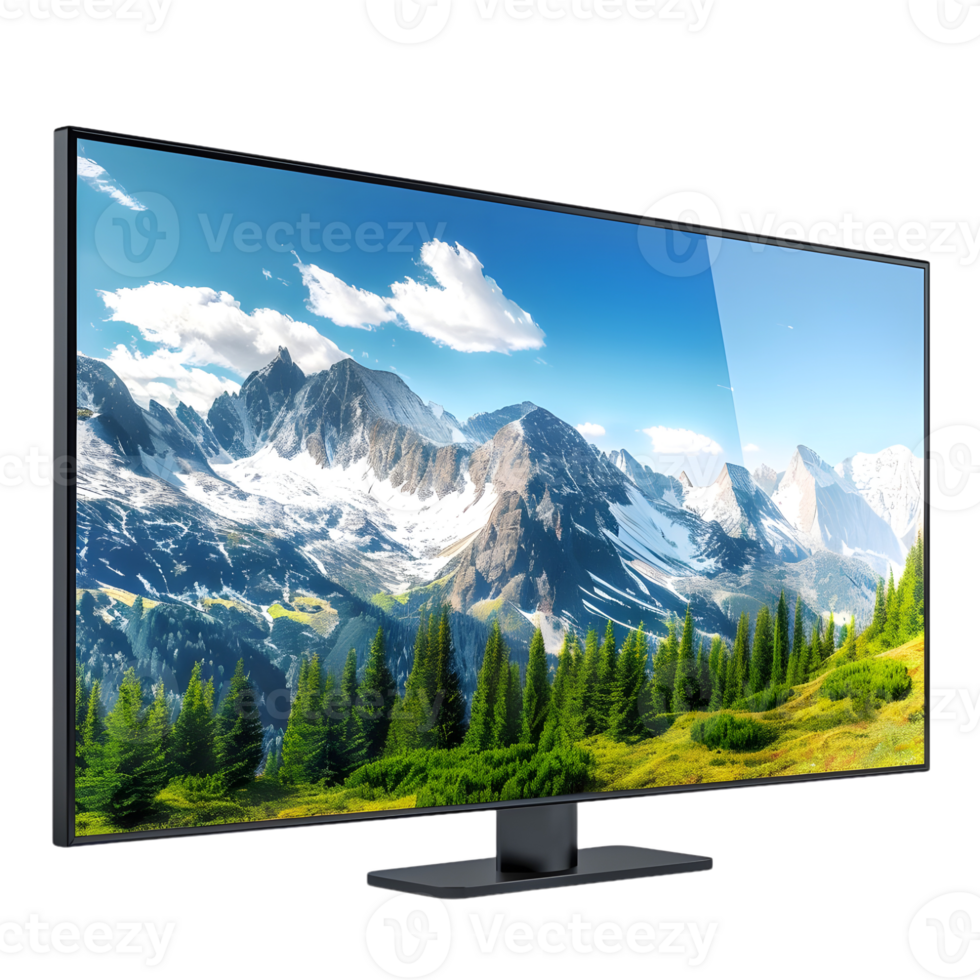 LCD screen Isolated on transparent background png