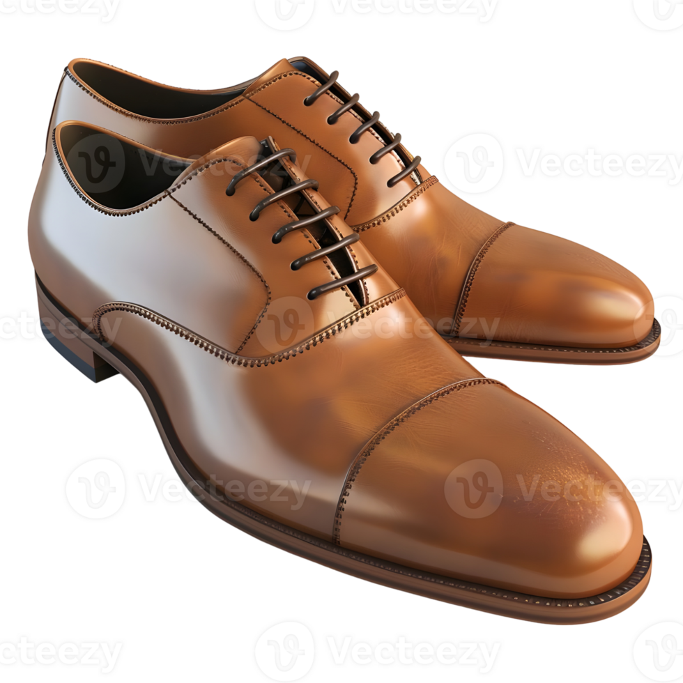 Brown Leather Shoes Isolated on Transparent Background png