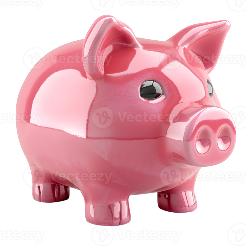 Piggy Bank Isolated on transparent background png
