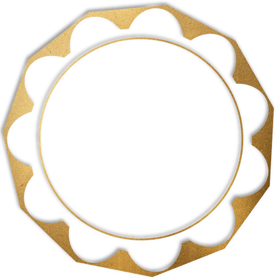 A gold ring with a Transparent background png