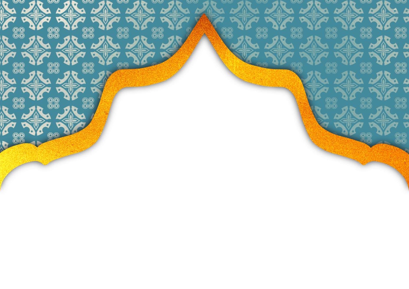 An ornate blue and gold frame with a gold border png