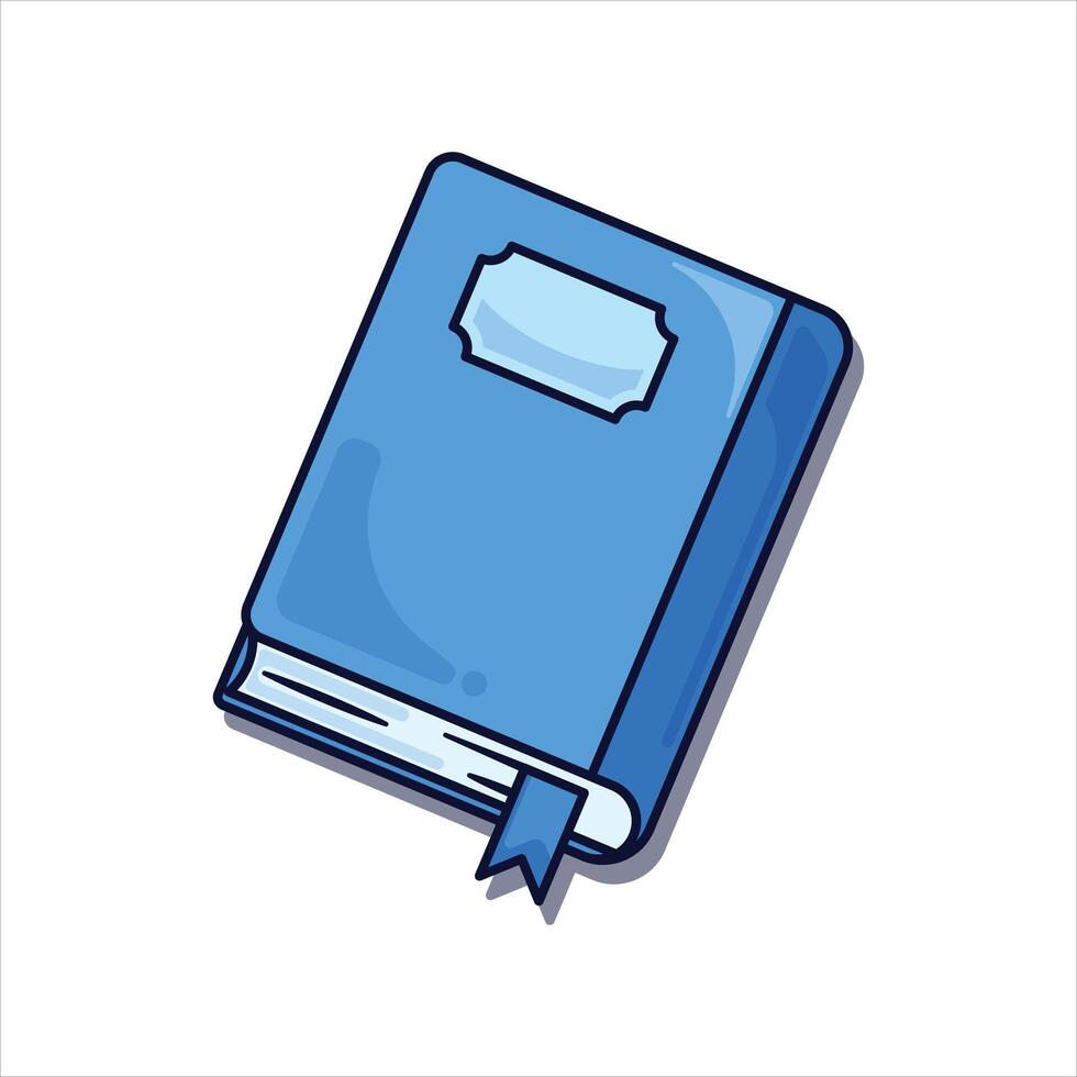 book - cartoon illustration. vector