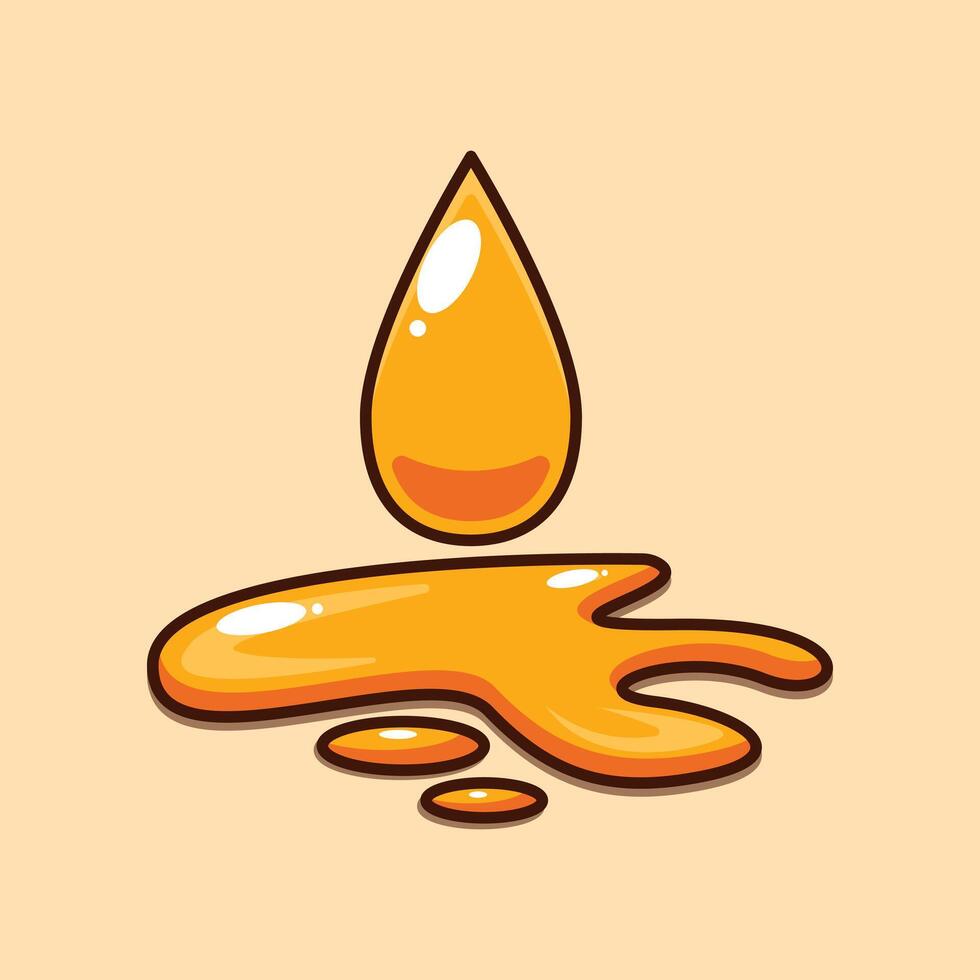 cooking oil - cartoon illustration vector
