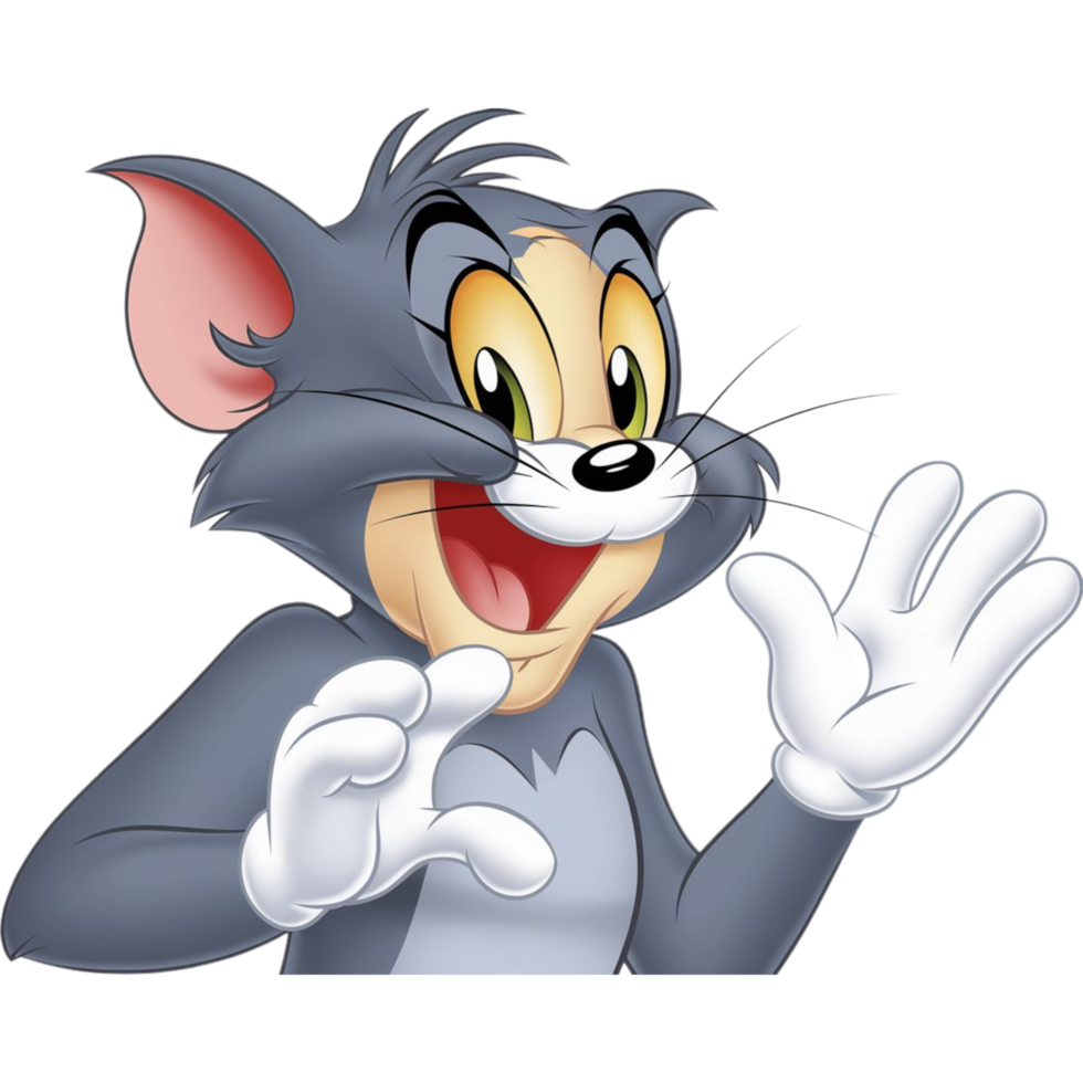 Classic Animated Cat with Welcoming Gesture png