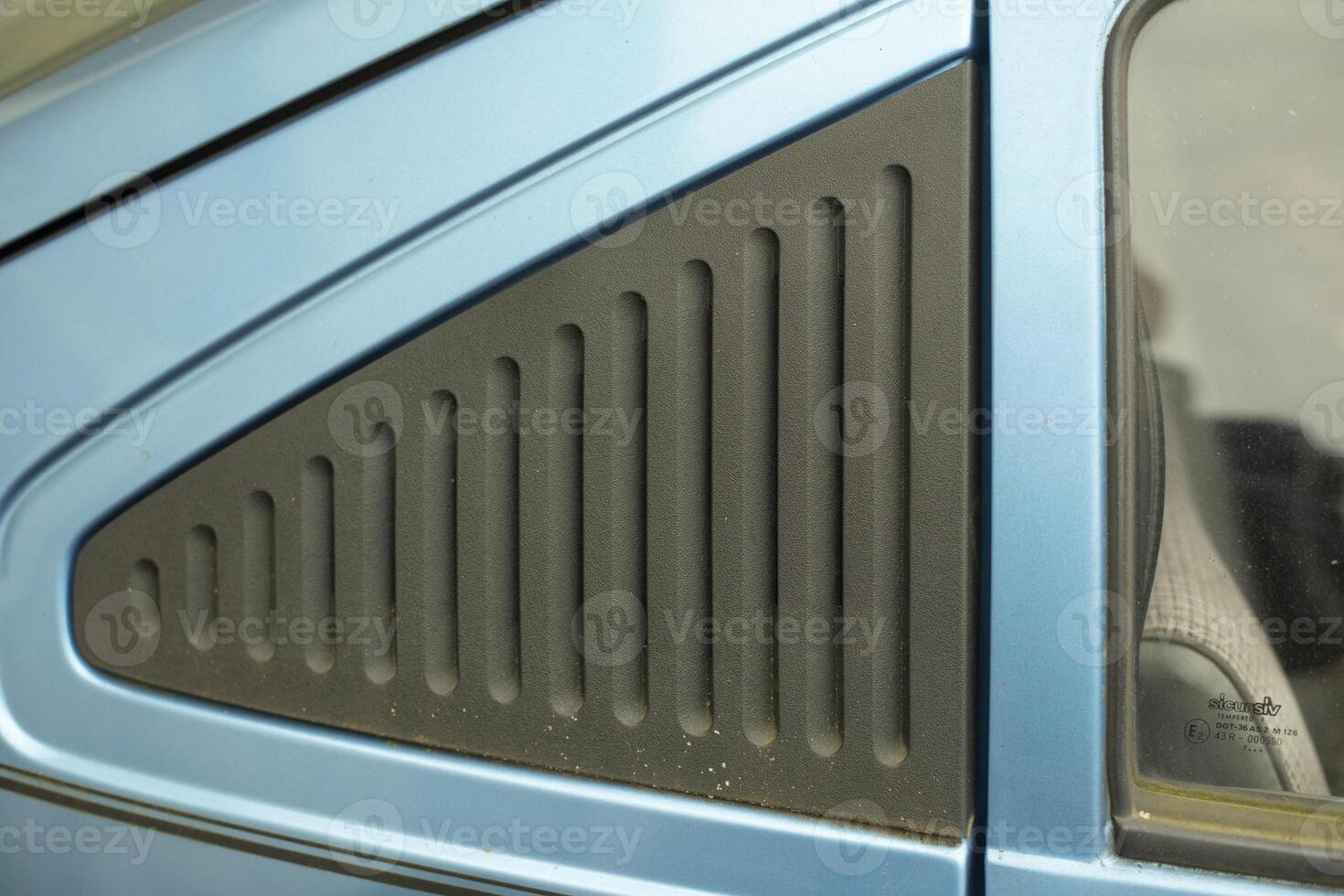 Car details. Side panel of the machine. Plastic element for transport. photo