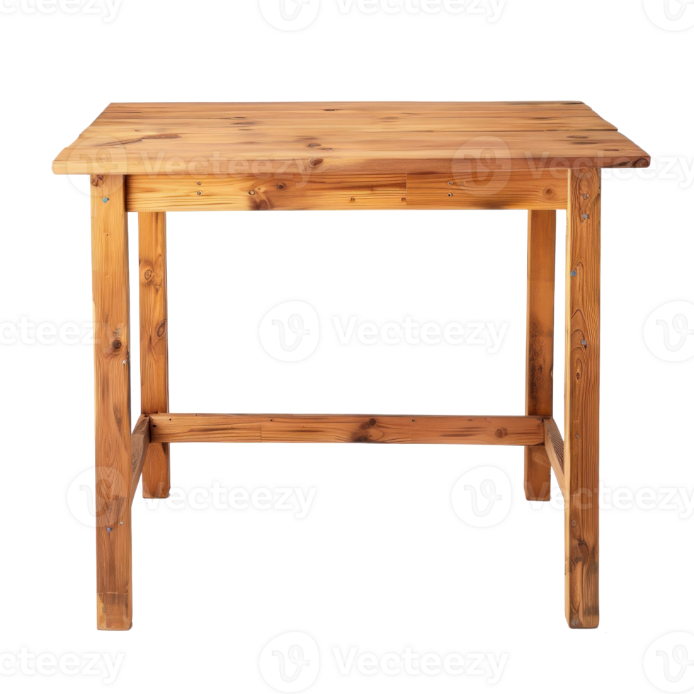 Craft Table front view full length isolate on transparency background png